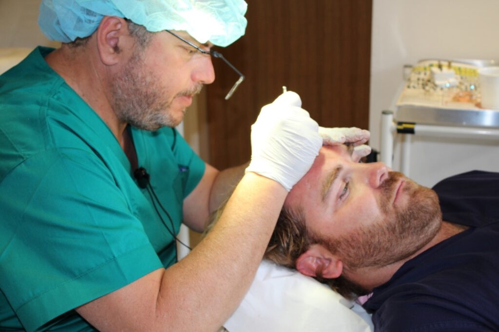 Andy Goode - hair procedure